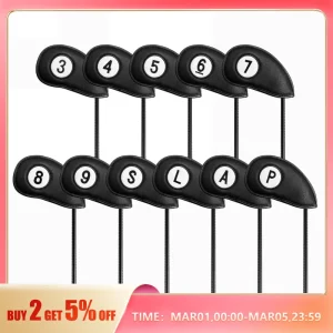 Golf Club Covers for Irons Magnetic Value 11 Pack
